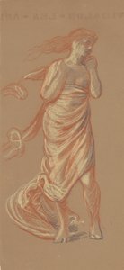 Studie für badende griechische Mädchen [recto], ca. 1872 von Elihu Vedder