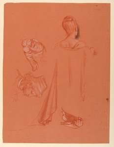 Studie für "Hochzeitsprozession" von Elihu Vedder