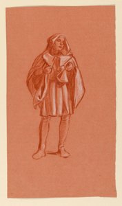 Studie für "Hochzeitsprozession" von Elihu Vedder