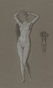 Studie für die Figur der Venus von Elihu Vedder