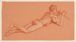 Studie einer männlichen kostümierten Figur