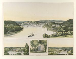 Ansicht von Norwich, von Süden. 1853 (Conn.)