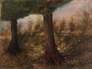 Bäume neben einem Bach, spätes 19. - frühes 20. Jahrhundert von Eliphalet Frazer Andrews