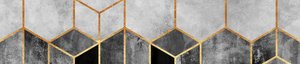 Goldene geometrische Marmor
