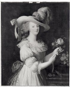 Kopie eines Porträts von Marie-Antoinette (1755-93) nach 1783 von Elisabeth Louise (after) Vigee Lebrun