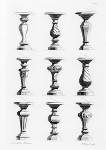 Sockel, aus Ein Buch der Architektur, von James Gibbs (1682-1754), veröffentlicht 1739 von Elisha Kirkall
