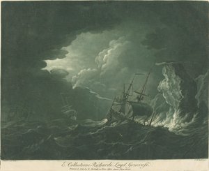 Schifffahrtsszene aus der Sammlung von Richard Lloyd von Elisha Kirkall after Willem van de Velde the Elder