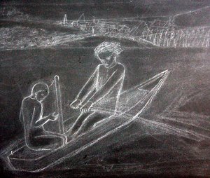 Das Ruderboot von Elizabeth Eleanor Siddal