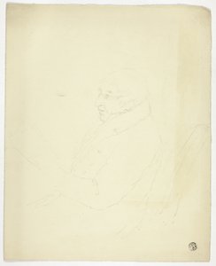Profil eines Mannes mit Brille beim Lesen von Elizabeth Murray