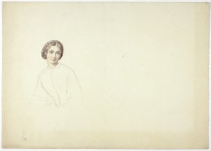 Studie für weibliches Porträt von Elizabeth Murray
