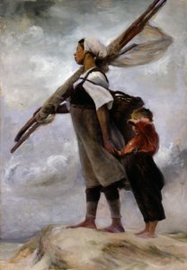 Fischermädchen von Picardie, 1889 von Elizabeth Nourse