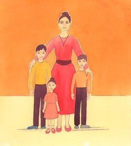 Eine Mutter bereitet Gott Freude, wenn sie ihre Kinder liebt und für sie sorgt von Elizabeth Wang