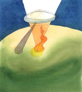 Eine Seele, die sich in treuem Gebet und Dienst Gott hingibt, ist wie eine Lupe, durch die die weißglühende Liebe Gottes auf einen bestimmten Ort und eine bestimmte Zeit auf Erden fokussiert wird