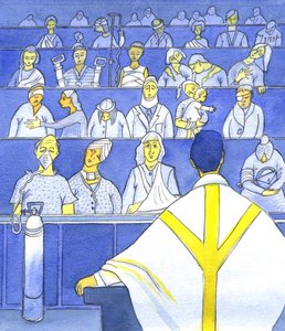 Wenn der Priester seine Gemeinde betrachtet, sich darauf vorbereitet zu predigen und zu lehren, sollte er sich daran erinnern, wie bedürftig sie sind von Elizabeth Wang