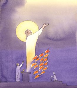 Bei der Messe beten wir mit Christus, der sich in der brennenden Liebe des Heiligen Geistes an den Vater wendet, 2000