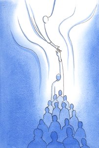 Bei jeder Messe erreichen wir durch das Opfer Christi, unseres Hauptes, den Vater, verbunden miteinander und mit Ihm. von Elizabeth Wang