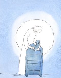 In der Osternacht lehnte sich Christus über meinen Stuhl und zeigte seine Freude von Elizabeth Wang