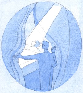 Durch unsere innigen Gebete zu Unserer Lieben Frau halten wir die Stränge der Dunkelheit beiseite, um das Licht des Himmels auf die Bedürftigen scheinen zu lassen