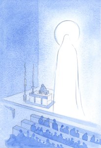 Christus und seine heilige Mutter leben jetzt im Himmel, glorreich. So verherrlicht zu sein bedeutet, majestätisch und in jeder Hinsicht vollkommen zu sein.