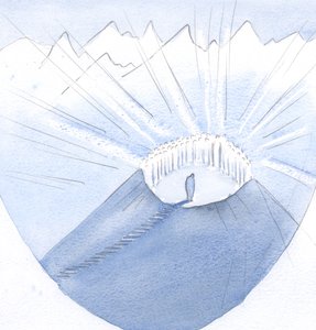 Christus brachte meine Seele auf einen Berggipfel und zu Seiner Heiligen Gesellschaft; wie viele Kompromisse und Fehler (ich lernte) hatten meine Reise verlängert.