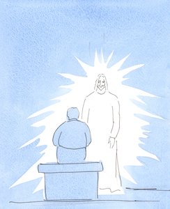 Christus ist körperlich im Himmel gegenwärtig - der uns sehr nahe ist. Wir sind im Gebet mit dem Himmel verbunden von Elizabeth Wang
