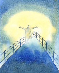 Christus ist während des Heiligen Messopfers bei seiner Kirche und betet für uns. von Elizabeth Wang