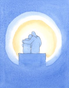 Christus sitzt neben uns in der 