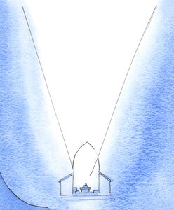Die Liebe Christi zum Vater, in ihrer feurigen Freude, erhebt sich vom Altar in unserer Kirche zu den unendlichen Höhen des Himmels