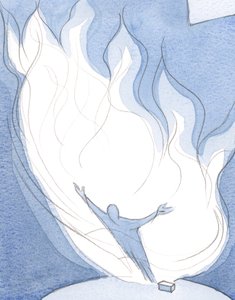 Christi Liebe zum Vater ist wie Feuer, das auf Feuer trifft, an dem wir teilhaben und gereinigt werden