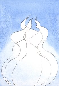 Jede göttliche Person, jede Flamme, besitzt dieselbe göttliche Natur. Zusammen sind sie ein Gott, ein Feuer von Elizabeth Wang