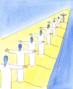 Seit der Zeit, als Christus sein Leben für die Sünder auf Golgatha opferte und für unsere Vergebung betete von Elizabeth Wang
