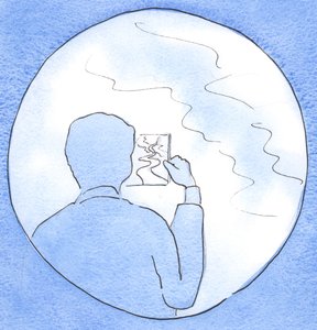 Der Glaube ist wie ein besonderes Stück Glas, das einem halbblinden Menschen in einem nebligen Land gegeben wird: ein Glas, durch das er eine klare Sicht auf den Weg vor sich gewinnen kann von Elizabeth Wang