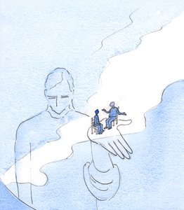 Gott hält alles, was existiert, und alle Menschen, einschließlich derer, die seine Existenz in Frage stellen, im Dasein