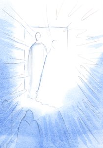 Himmelstür öffnete sich, so schien es, im Gebet, an einem besonderen Jahrestag, um die Freunde des Himmels und die Herrlichkeit des Himmels zu offenbaren.