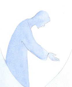 Ich sah Jesus, wie er sich anderen zuwandte, und lehrte mich, seine Begrüßung anderer, sein Helfen, Lehren und Trösten in "Wahrheit und Liebe" nachzuahmen