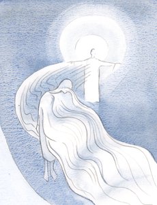 Wenn eine Seele demütig ist, kann die Gnade Christi durch diese Seele zu anderen fließen, als ob durch Gaze, ungehindert.