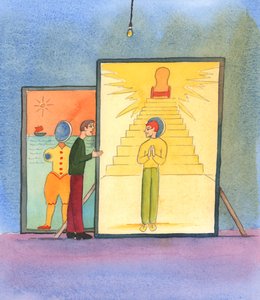 Wenn wir uns selbst helfen wollen, über unsere Bereitschaft für den Himmel nachzudenken, können wir tun, was Christus verlangt, und uns vorstellen, dass wir am Fuße der Stufen stehen, die zum Thron des Vaters im Himmel führen