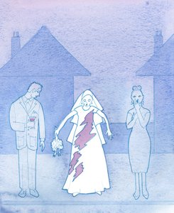 Stellen Sie sich vor, wie peinlich es einer Braut wäre, deren Kleid von einem verschütteten Getränk befleckt wurde und die dann an ihren Gang zum Altar denkt