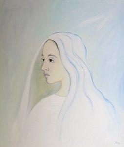 Im Himmel teilt die Jungfrau Maria die Sorgen ihres Sohnes für alles, was auf der Erde geschieht von Elizabeth Wang