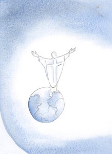 Jesus Christus ist unser Hohepriester, der bei jeder Messe für uns beim Vater Fürsprache hält von Elizabeth Wang
