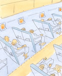 Auf unserer Reise zum Himmel vertrauen Katholiken dem Navigator und Piloten (Gott) und sind dankbar für regelmäßige Nahrung (die Sakramente) von Elizabeth Wang