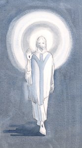 Eines Tages sah ich bei der Heiligen Messe Jesus unter uns stehen, 2000 von Elizabeth Wang