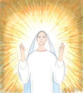 Der ganze Wunsch unserer gesegneten Frau ist es, ihrem Vater Ruhm zu geben, so wie es Jesus Christus, ihr Sohn, immer getan hat, 2005