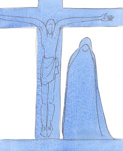 Unsere Liebe Frau der Schmerzen: Unsere gesegnete Frau zeigte Ehrfurcht vor Gott, in Liebe, Gehorsam und Unterwerfung, nicht nur, als sie als Teenager von einem Engel angesprochen wurde, sondern ihr ganzes Leben lang und unter dem Kreuz, 2004