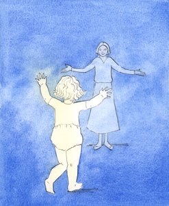 Unser Entschluss, uns trotz Schwierigkeiten auf Christus zuzubewegen, ist wie der Entschluss eines Kindes, das sich trotz seiner Gehschwierigkeiten zu seiner Mutter kämpft. Beharrlichkeit ist Teil de