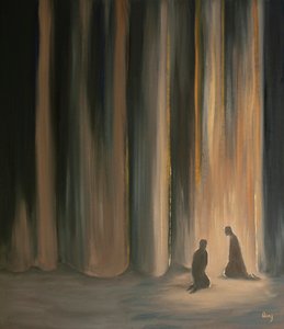 Unsere Gebete, selbst in der Dunkelheit, vereinen uns mit Jesus, der uns auf die himmlische Herrlichkeit vorbereitet, die hinter dem Vorhang liegt