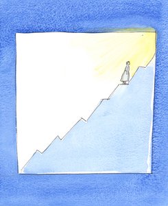 Unser Fortschritt in Richtung Himmel kann wie ein Verkaufsdiagramm sein von Elizabeth Wang