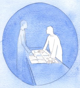 Einige, die zögern, Christus zu folgen, zeigen auf die Landkarte des Lebens und verlangen, dass Christus sie nur über leichtes Gelände führt von Elizabeth Wang
