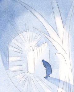 Manchmal ist Christus der Seele in Seiner Herrlichkeit gegenwärtig, angebetet von unserem Schutzengel. Wir müssen nur anwesend sein und anbeten, 2000