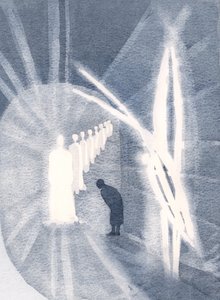 Manchmal ist Christus in seiner Herrlichkeit der Seele gegenwärtig und wird von unserem Schutzengel angebetet. Wir müssen nur anwesend sein und anbeten.